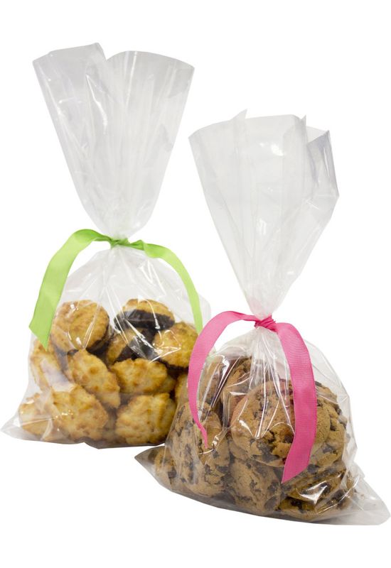 10 kleine Gebäck Tüten Bodenbeutel klar 16x9,5cm | Geschenktüten | Geschenkverpackung