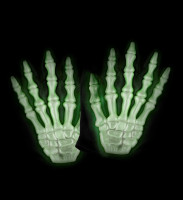 Aperçu: Gants squelette 3D Tanea pour enfants fluorescents