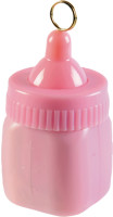 Baby bottles balloon weight in pastel pink