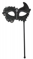 Venetian mask with holding rod