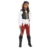 Vista previa: Disfraz de pirata Martine para niña