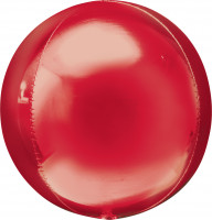 Orbz folieballon rood 38 x 40cm