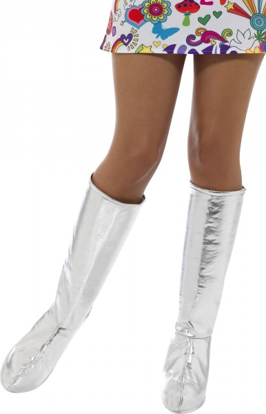 Silver Funky GoGo boot tops
