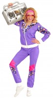 Fresher 80s jogging suit purple for women