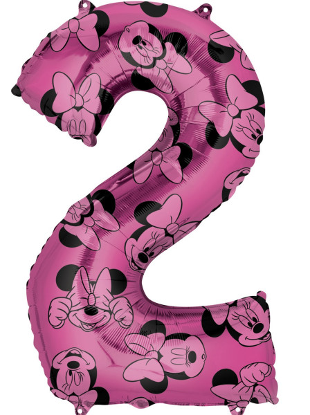 Minnie Mouse Zahl 2 Ballon 66cm