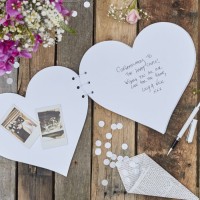 Country love bruiloft hart gastenboek