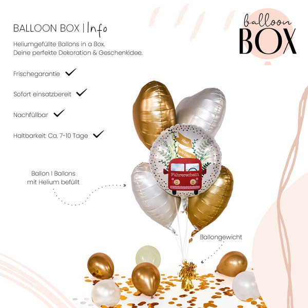Heliumballon in der Box Allzeit gute Fahrt 3