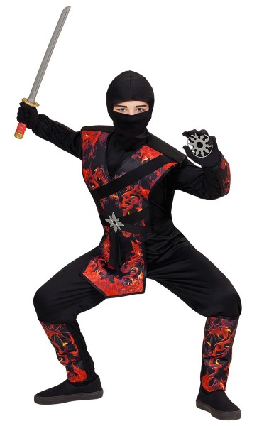 Ninja Costume Dragon Fire per bambini