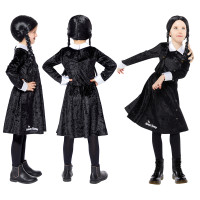 Vista previa: Disfraz de miércoles Addams para niña