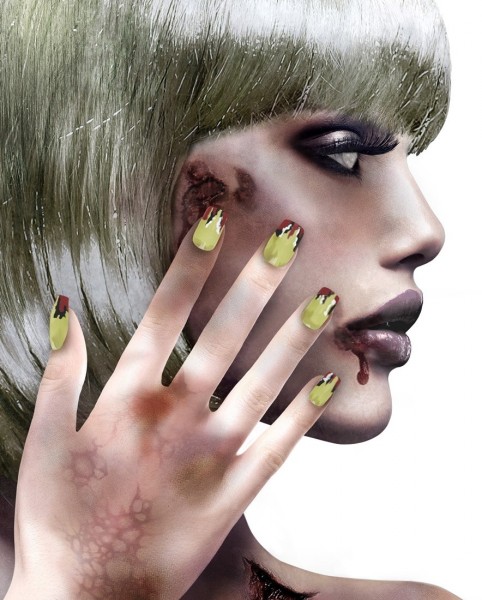 Scary horror fingernails for women
