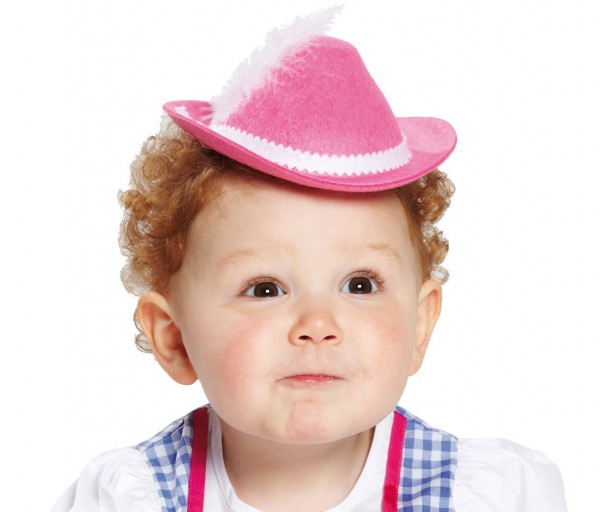 Pinker tiroler Minihut für Kinder
