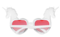 Widok: Okulary imprezowe w kształcie serca jednorożca