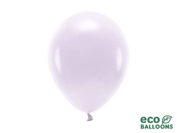 10 eco pastel balloons lavender 26cm
