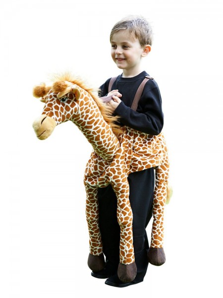 Zabawny kostium jeźdźca żyrafy dla dzieci