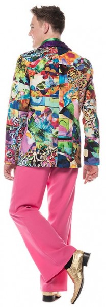 Colorful Flower Power Party Jacket For Men 2