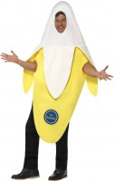 Vista previa: Disfraz unisex de plátano pelado
