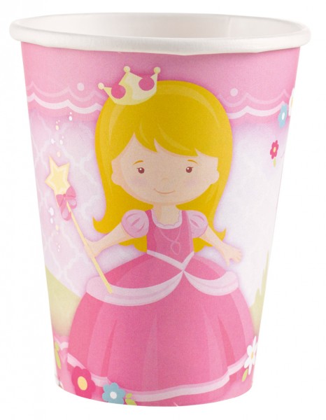 8 vasos de papel Princesa Isabella 266ml