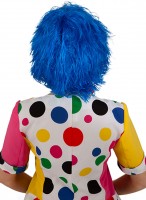 Preview: Clown fluffy wig blue Anton