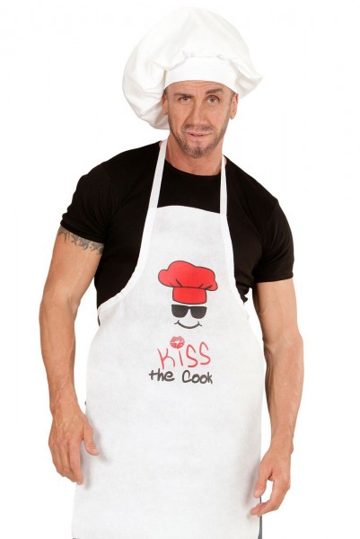 Kiss The Cook apron for men