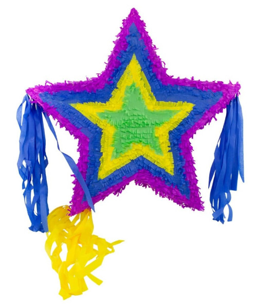 Pinata étoile colorée 57cm