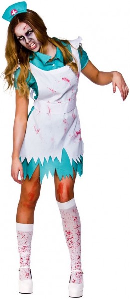 Zombie sygeplejerske Maggie Halloween kostume