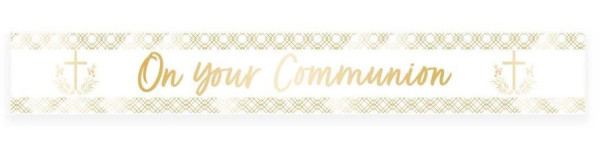 On your communion banner 2.7m