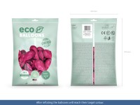 Vista previa: 100 globos metálicos Eco rosa 26cm