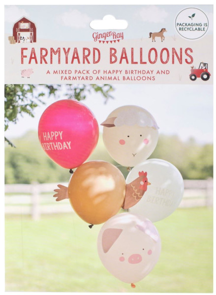 Animal Farm 5-teiliges Ballon Set 4