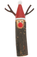 Anteprima: Figura decorativa renna in legno