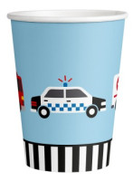 Preview: 8 car party paper cups 250ml