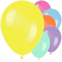 10 Partyhit metallic Ballons bunt 30cm