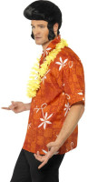 Vorschau: Orangenes Herren Hawaii Hemd