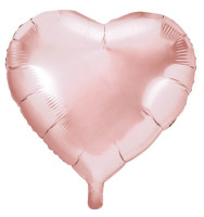 Herzilein Folienballon roségold 45cm