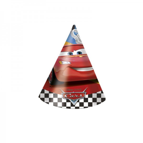 Cars Piston Cup party hats 6 pack