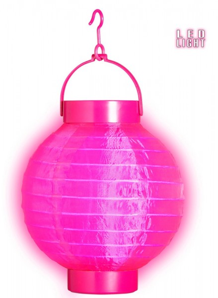 Lanterna LED rosa