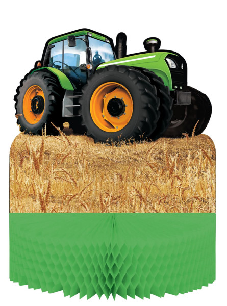 Tractor party table display 23 x 30.5cm