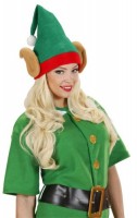 Aperçu: Chapeau de gnome assistant de Noël avec oreilles