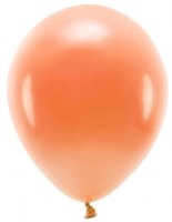 100 eco pastel balloons orange 26cm