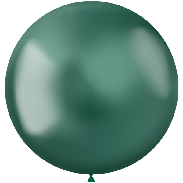 5 Ballons Shiny Star XL verts 48cm