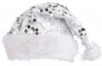 Anteprima: Cappello Santagirl in glitter bianco