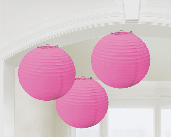 3 Summer Tale Chinese lanterns pink 20cm