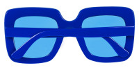 Widok: Okulary imprezowe Bling Bling niebieskie