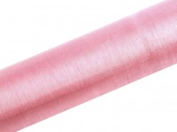 Tessuto organza rosa 9m x 16cm