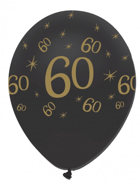 6 Magical 60th Birthday Luftballons 30cm
