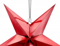 Anteprima: Stella di Natale 3D rossa 45 cm