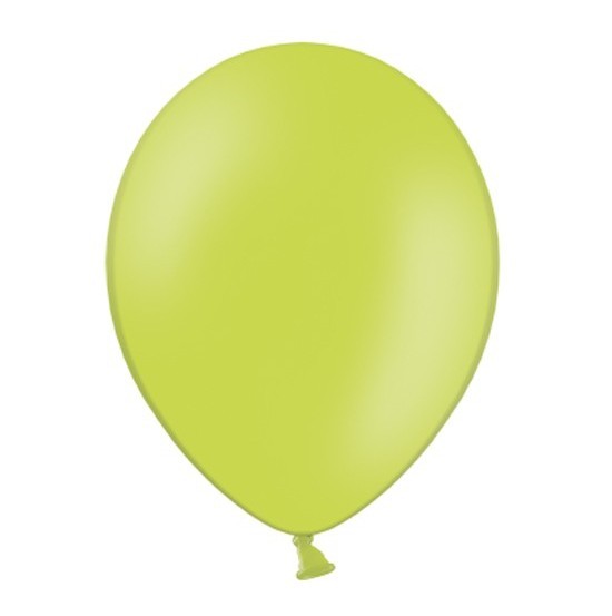 100 ballons Faro vert pomme pastel 25cm