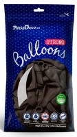 Vorschau: 50 Partystar Luftballons schokobraun 27cm