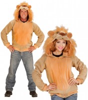 Plüschige Löwen Sweatshirtjacke