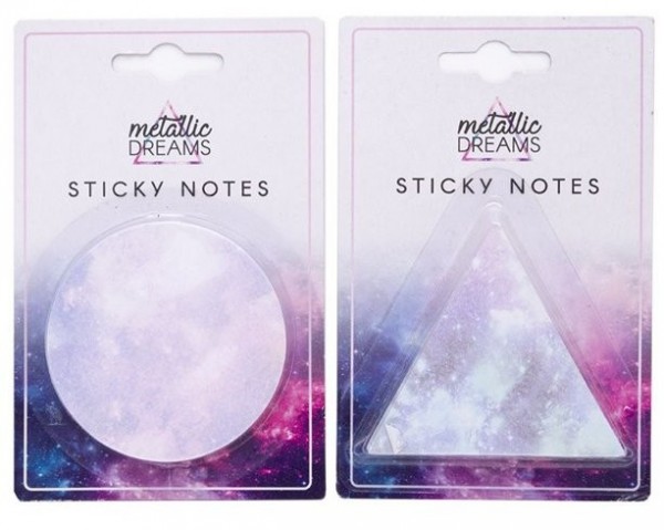 Galactic Birthday sticky note 7cm