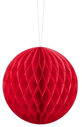 Honeycomb ball Lumina red 10cm